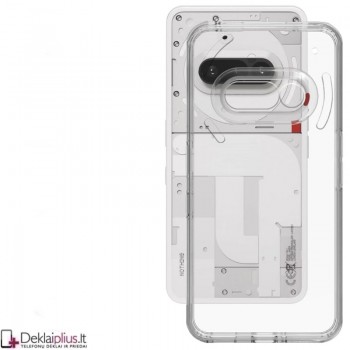 Silikoninis dėklas su kameros apsauga  2.0 mm storio - permatomas (Nothing Phone 3A)